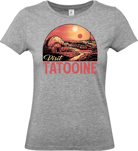 Visit Tatooine - Movie, film, galaxy, galactic, sci-fi, science fiction - Standard T-Shirt (Frauen)