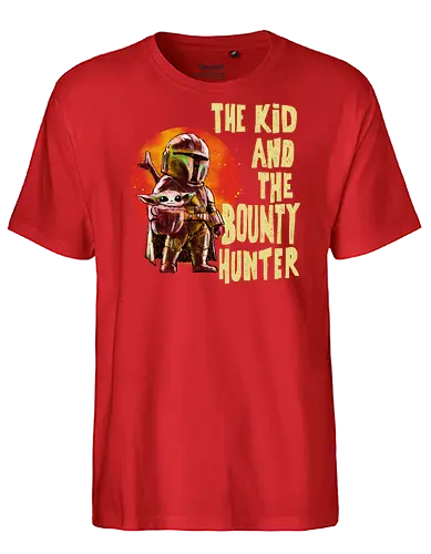 The kid and the bounty hunter - Space Opera, scifi, science fiction, tv show, bounty hunter - Fairtrade T-Shirt