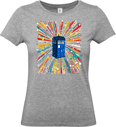 Space and time ship - Tardis, Chameleon Device, Time Lord, Gallifrey, Time And Space, Time And Space Travel, Blue Box, Mad Man In A Blue Box - Standard T-Shirt (Frauen)