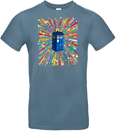 Space and time ship - Tardis, Chameleon Device, Time Lord, Gallifrey, Time And Space, Time And Space Travel, Blue Box, Mad Man In A Blue Box - Standard T-Shirt