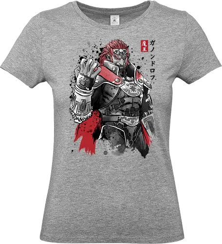 The evil king sumi e - video games, gamer, gaming, sumi e, retro, cute, japanese art, Princess - Standard T-Shirt (Frauen)