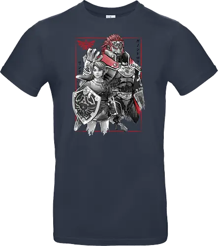 The hero and the evil sumi e