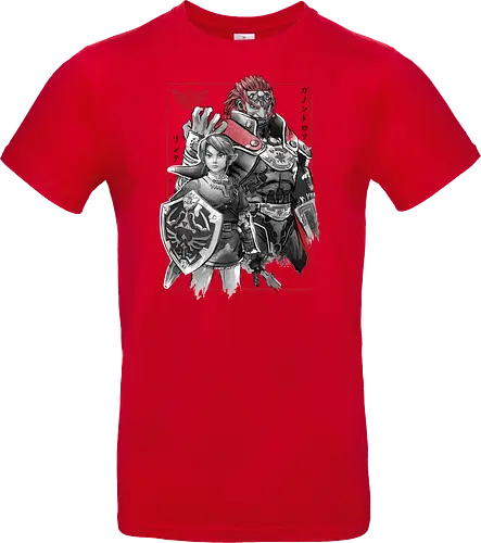 The hero and the evil sumi e