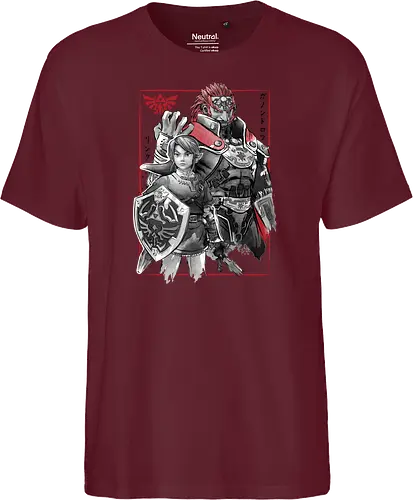 The hero and the evil sumi e