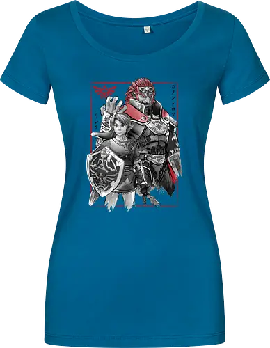 The hero and the evil sumi e