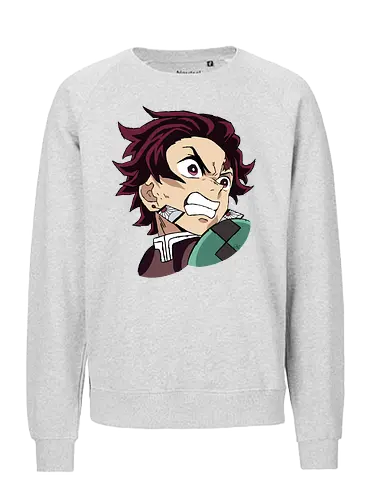 Tanjiro Kamado- Kimetsu no Yaiba fanart  - Slayer, anime, anime and manga, anime art, anime fanart, anime character - Fairtrade Sweatshirt