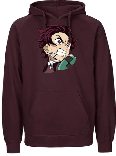 Tanjiro Kamado- Kimetsu no Yaiba fanart  - Slayer, anime, anime and manga, anime art, anime fanart, anime character - Fairtrade Hoodie