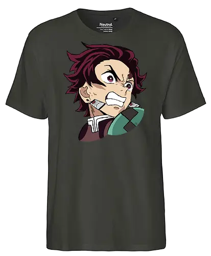 Tanjiro Kamado- Kimetsu no Yaiba fanart  - Slayer, anime, anime and manga, anime art, anime fanart, anime character - Fairtrade T-Shirt