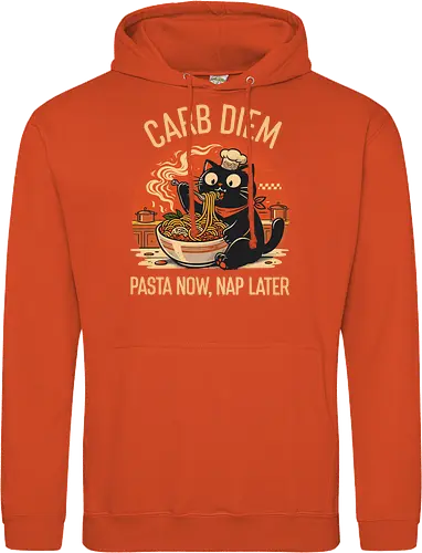 Schwarze Katze Pasta Retro Design