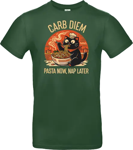 Schwarze Katze Pasta Retro Design