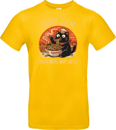 Schwarze Katze Pasta Retro Design