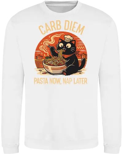 Schwarze Katze Pasta Retro Design