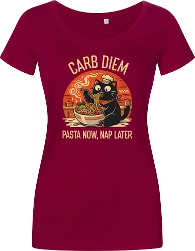 Schwarze Katze Pasta Retro Design