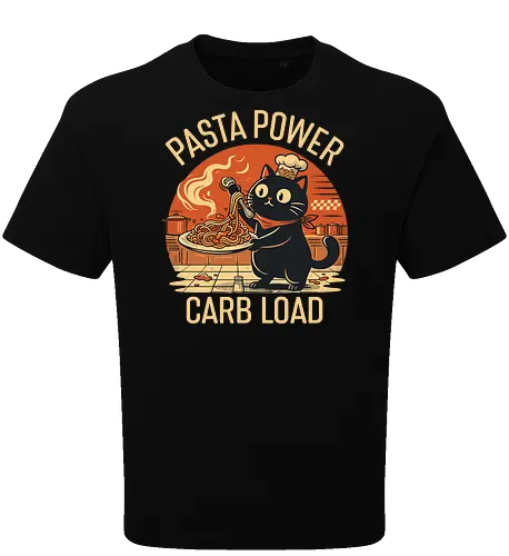 Lustige Katze Carb Load Retro Design