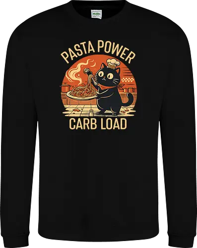 Lustige Katze Carb Load Retro Design