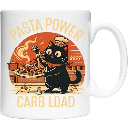 Lustige Katze Carb Load Retro Design