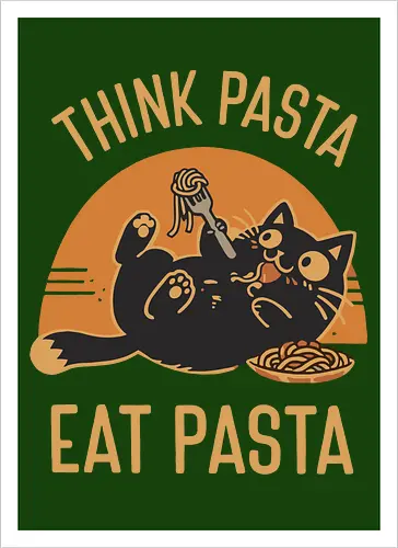 Süße Schwarze Katze Retro Design