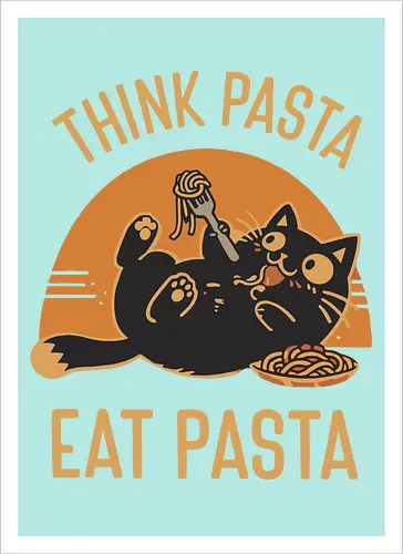 Süße Schwarze Katze Retro Design