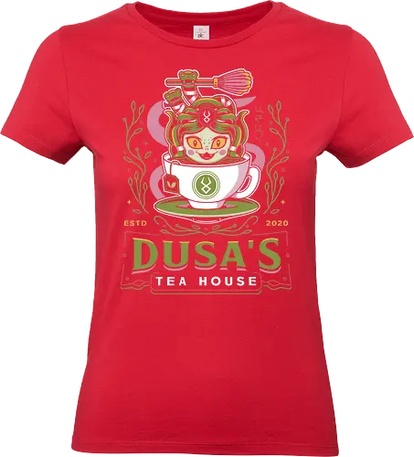 Dusa Green Tea Emblem - hades, hades 2, hades ii, zagreus, zeus, dusa, medusa, zagreus sword, melinoe, cerberus, theseus, game, video games, gaming, gamer - Standard T-Shirt (Frauen)