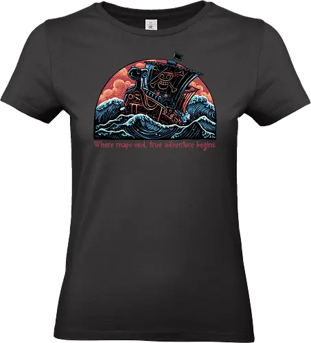 Where Maps End - Anime, Manga, Japanese, TV series, pirate, TV show, animation, animated - Standard T-Shirt (Frauen)
