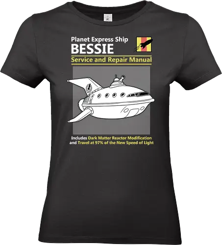 Bessie Raumschiff  Planet Express Technisches Handbuch - Planet Express Schiff, Geek Kleidung, Bessie Raumschiff Kunst - Standard T-Shirt (Frauen)