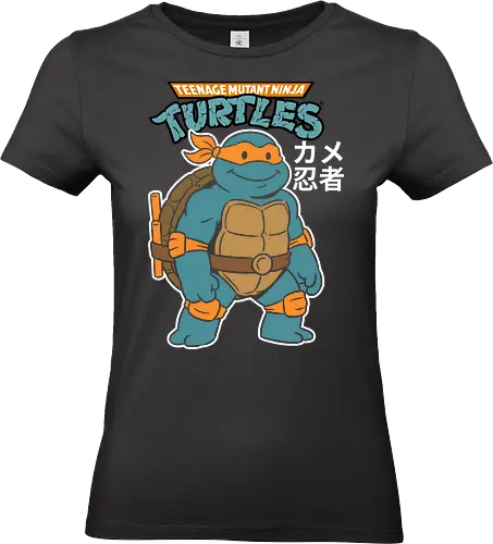 TMNT: Michelangelo Retro Style - TMNT, Michelangelo, Mikey, 90s cartoons, retro TMNT shirt, classic animation apparel - Standard T-Shirt (Frauen)
