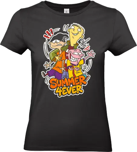Ed, Edd n Eddy: Summer 4Ever - Ed Edd n Eddy, Cartoon Network, 90s cartoons, childhood nostalgia, retro summer shirt, classic cartoon apparel, Ed Edd Eddy fan art, 2000s kids shows, vintage cartoon aesthetic, summer vibes graphic tee - Standard T-Shirt (Frauen)