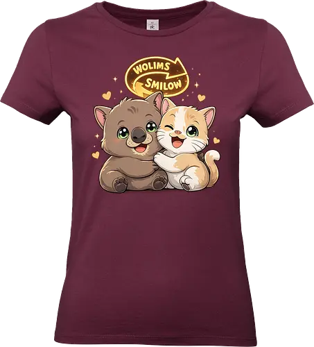 wolimS=Smilow - Smilow, wolimS, Twitch, Streamer, Katze, Wombat, Chaos, Liebe, Herz - Standard T-Shirt (Frauen)