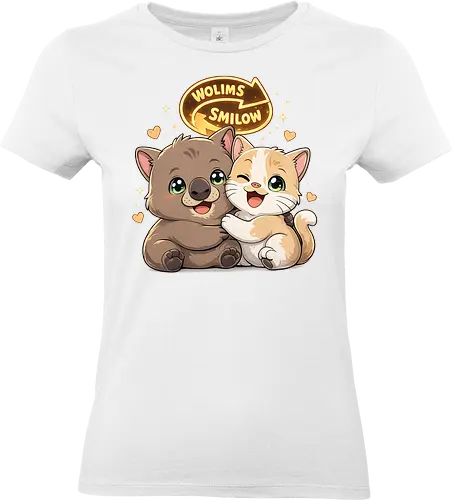wolimS=Smilow - Smilow, wolimS, Twitch, Streamer, Katze, Wombat, Chaos, Liebe, Herz - Standard T-Shirt (Frauen)