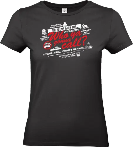 Wen Rufst Du An? - Wen rufst du an, Geek Kleidung, psycho-reaktiver Schleim, 80er Popkultur, Vintage Streetwear, Geek Geschenk - Standard T-Shirt (Frauen)