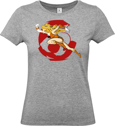 Cheetara – Speed of Thunder - cheetara, thunder cats, speed warrior, female fighter, retro cartoon, 80s animation, fast hero, warrior woman - Standard T-Shirt (Frauen)
