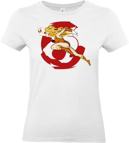Cheetara – Speed of Thunder - cheetara, thunder cats, speed warrior, female fighter, retro cartoon, 80s animation, fast hero, warrior woman - Standard T-Shirt (Frauen)