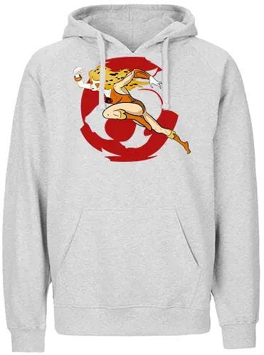 Cheetara – Speed of Thunder - cheetara, thunder cats, speed warrior, female fighter, retro cartoon, 80s animation, fast hero, warrior woman - Fairtrade Hoodie