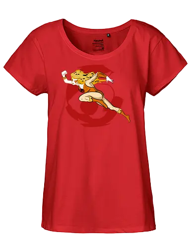 Cheetara – Speed of Thunder - cheetara, thunder cats, speed warrior, female fighter, retro cartoon, 80s animation, fast hero, warrior woman - Fairtrade Girl Shirt