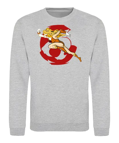 Cheetara – Speed of Thunder - cheetara, thunder cats, speed warrior, female fighter, retro cartoon, 80s animation, fast hero, warrior woman - Sweatshirt