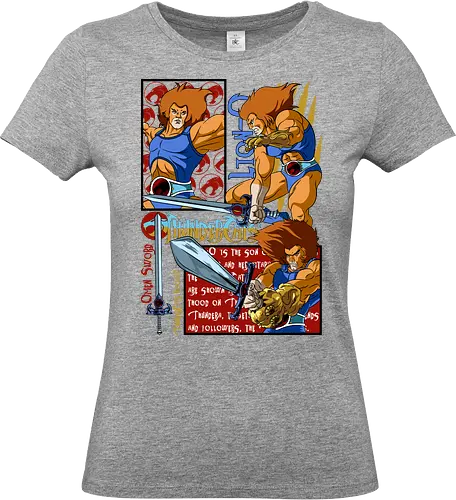 Lion-O – Eye of Power - lion o, thunder cats, eye symbol, hero focus, retro cartoon, 80s animation, powerful aura, leader hero - Standard T-Shirt (Frauen)