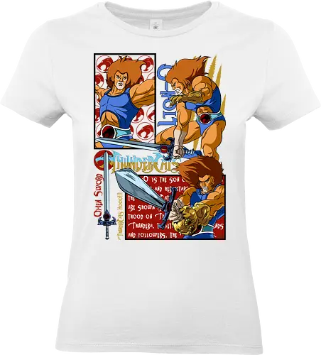 Lion-O – Eye of Power - lion o, thunder cats, eye symbol, hero focus, retro cartoon, 80s animation, powerful aura, leader hero - Standard T-Shirt (Frauen)