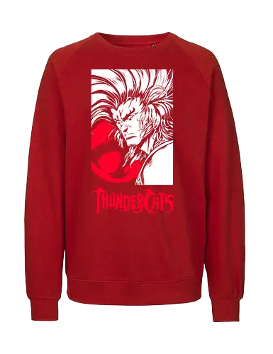 Lion-O – Retro Warrior - lion o, thunder cats, classic hero, retro style, 80s cartoon, vintage animation, warrior leader, nostalgic design - Fairtrade Sweatshirt