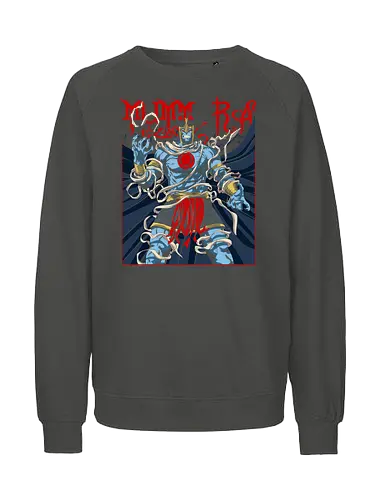 Mumm-Ra – Rising Evil - mumm ra, thunder cats, dark transformation, evil power, retro cartoon, 80s animation, villain rise, dark aura - Fairtrade Sweatshirt