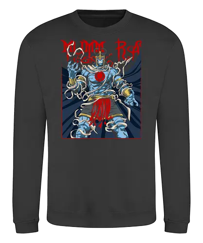 Mumm-Ra – Rising Evil - mumm ra, thunder cats, dark transformation, evil power, retro cartoon, 80s animation, villain rise, dark aura - Sweatshirt