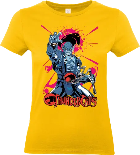 Panthro – Tech Warrior - panthro, thundercats, strong hero, tech fighter, retro cartoon, 80s animation, muscle warrior, action hero - Standard T-Shirt (Frauen)