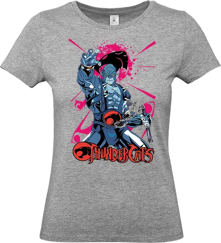 Panthro – Tech Warrior - panthro, thundercats, strong hero, tech fighter, retro cartoon, 80s animation, muscle warrior, action hero - Standard T-Shirt (Frauen)