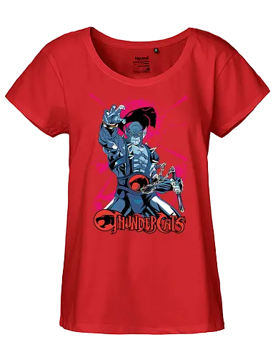 Panthro – Tech Warrior - panthro, thundercats, strong hero, tech fighter, retro cartoon, 80s animation, muscle warrior, action hero - Fairtrade Girl Shirt