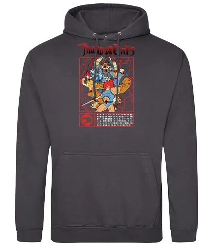 ThunderCats – Battle Frame - thundercats, team heroes, retro cartoon, 80s animation, action squad, comic style, classic show, group design - Standard Hoodie