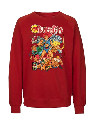 ThunderCats – Hero Squad - thundercats, hero team, retro cartoon, 80s animation, group characters, classic heroes, nostalgic vibe, action team - Fairtrade Sweatshirt