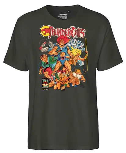 ThunderCats – Hero Squad - thundercats, hero team, retro cartoon, 80s animation, group characters, classic heroes, nostalgic vibe, action team - Fairtrade T-Shirt