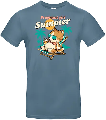 Pregnant Girl Summer - pregnant girl summer, baby shower, beach, beaching not teaching, coming soon, mom to be, mommy, motherhood, mothers day, pregnancy, pregnancy announcement, pregnancy reveal, summer, sunshine, vacation - Standard T-Shirt