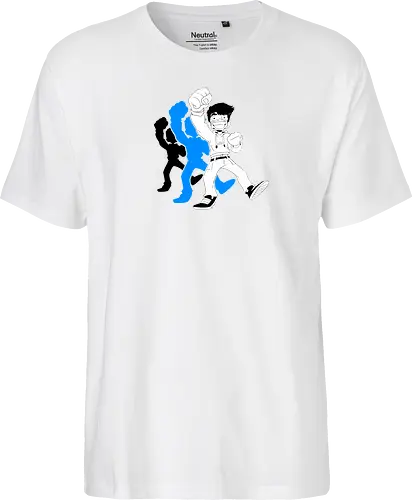 GermiBoi - Anime Character Schatten Blau Weiß
