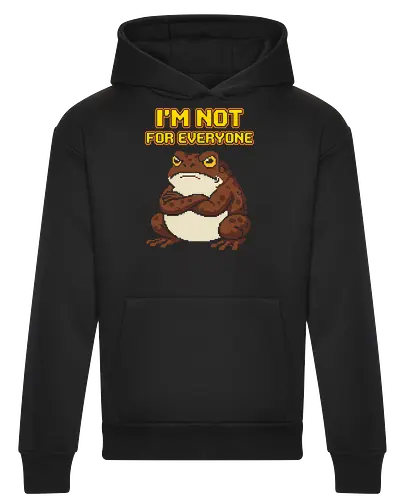 I'm Not For Everyone - Funny Grumpy Toad Pixel Art