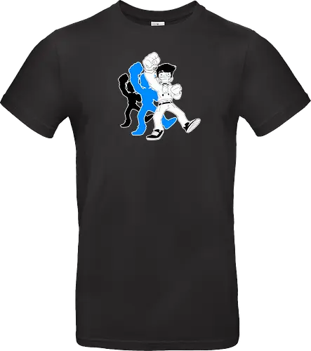 GermiBoi - Anime Character Schatten Blau Schwarz